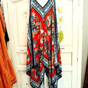 Tropical handkerchief dress